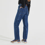 クラックウォッシングデニムパンツ/Crack Washing Denim Pants _ Dark Blue