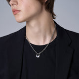 ホボロックチェーンネックレス / HOBO LOCK CHAIN NECKLACE