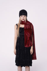 Ribbon Muffler_Wine Red