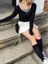 デイリーUネックTレイヤードノースリーブセット / Daily U-neck Tee Layered Sleeveless Set