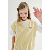 UNBALANCED SWEATER VEST_MUSTARD (6690085404790)