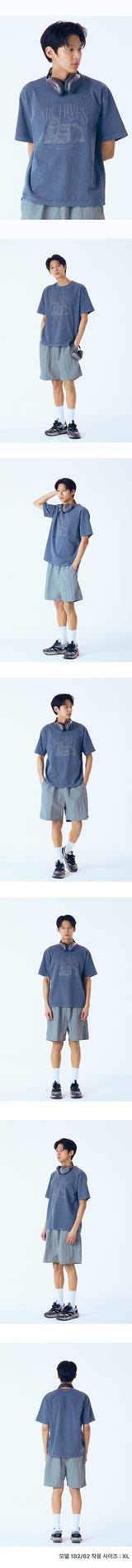 ARCHIVES CAT Pigment Overfit Short Sleeves (SPSSTD-0001)