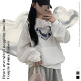 Mahu Heart Oversized Fit Napping Hoodie (3 colors)