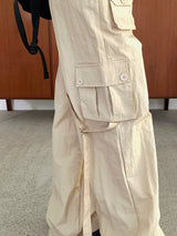 Gento mini pocket string nylon cargo pants