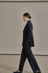 ウールツイルセットアップパンツ/WOOL TWILL SETUP PANTS_NAVY