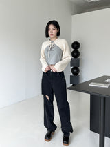 ラブリーリボンニットボレロ / Lovely Ribbon Knit Bolero (4color)