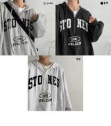 ストーンセミジップアップアノラックフード / Stone semi zip-up anorak Hood