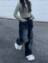 ボタンスリットスリムフーディー / Button Slit Slim Hoodie