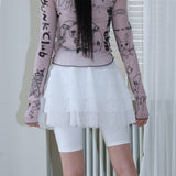 0 8 ティアードスカートレギンス / 0 8 tiered skirt leggings  - WHITE