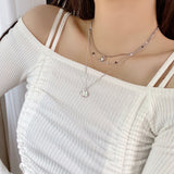 ブラックスワンレイヤードネックレス / Black Swan Layered Necklace / 2 color