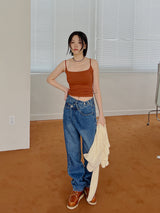 アンバランスラップデニムパンツ / Unbalance Wrap Denim Pants (3color)