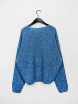 アルパカVネックニット / Alpaca V-neck Knit (6color)