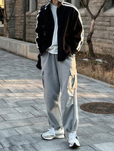 LMN ラインフリースジャージー / LMN line fleece jersey (black)