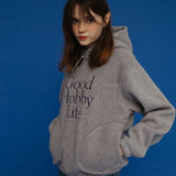 フリースフーディー / GHL FLEECE HOODIE_LAVENDER MACARON