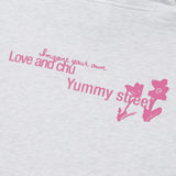 KIRSH X MISAKI KAWAI ARTWORK POINT HOODIE [MELANGE GRAY]