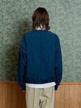 Nylon Raglan Crewneck_Indigo Blue