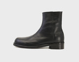 Cowhide Gravel Chelsea Boots Black [VIBRAM]