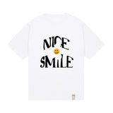 ナイススマイルロゴフラワーショートスリーブTシャツ / NICE SMILE Logo Flower Short Sleeve Tee