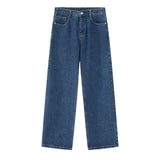 Long wide fit denim pants