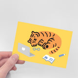SLEEPY TIGER POST CARD (6538758226038)