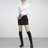 two-gen string padded skirt
