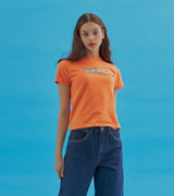 クロップウィズロゴ/AQO CROP WITH LOGO LIGHT ORANGE (4432803856502)