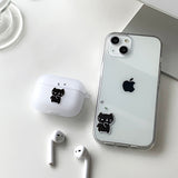 ブラック - サプライズ サムキャット カップル AirPods Case_マット
