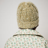 POPCORN KNIT BEANIE, MOS GREEN