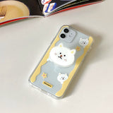 フラワーキャットジェリーケース (アイフォンケース) / Flower cat jelly case (iphone case)