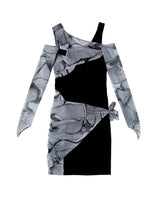 インアウト3Ⅾプリントドレス/In&Out 3D Printed Dress _ Black