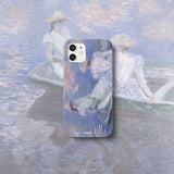 (matte) Monet On the Boat  woman phone case
