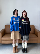 スポーティラインスウェットシャツ/Sporty Line Sweatshirt (2color)