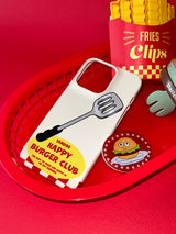 [Glossy case epoxy grip talk set] Happy Burger Club