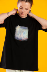 オイルペインティングTシャツ / OIL PAINTING T-SHIRTS [BLACK]