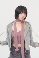 リボンニットチューブトップ