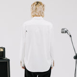 オーバーフィットコットンシャツ/OVERFIT COTTON SHIRTS-OFF-WHITE