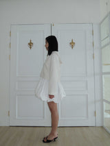 TISHA SAILOR TWEED BLOUSE _WHITE