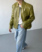 ボルトコートレザージャケット / OA bolt coated leather jacket (3 colors)