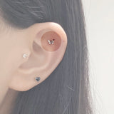 ユニークブラックピアス / [Styling] Unique Black Piercing Set (4 set)