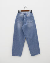 ラウンドワイドデニムパンツ / round wide denim pants