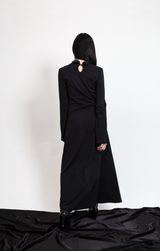 ボタンマキシドレス / Button Maxi Dress #Black