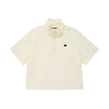 モノチェリーウーブンハーフプルオーバー／MONO CHERRY WOVEN HALF PULLOVER [IVORY]