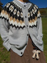ASCLO Nordic Knit Cardigan (2color)