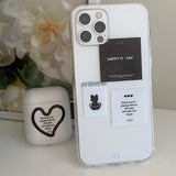Happy Day Cat AirPods Case_Matt