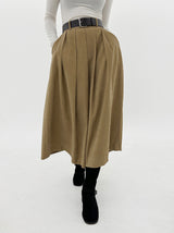 クリーンベルトロングスカート/Clean belt long skirt (2color)