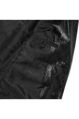 フリップクラックレザーブレザー / FLIP Crack Leather Blazer_Black (6678754295926)