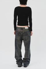 (W) Base Shirring Longsleeve (3color)