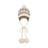 CHERRY BOHEMIAN POMPOM CAP [SAND]