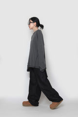 リブライン長袖T