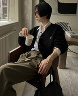 ロゴアトムシグネイチャーカーディガン/Logo atom signature cardigan (4 color)